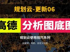 用高德自定義地圖，模仿一張分析圖樣式，并加入規劃云網站